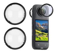 Protecteur de Lentille Ultra-Clair pour S'applique à Insta-360 X4 - Accessoire de Protection Premium en Verre Trempé, Housse de Protection Anti-Rayures, Anti-Chocs pour Caméra 360°, Accessoires Insta-