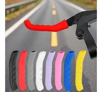 Protecteur de levier de frein en silicone violet, rouge, bleu, vert, rose pour leviers de VTT, BMX, scooter, vélo. Accessoires de vélo Noir,Vert,Rose,Rouge,Blanc,Jaune,VioletSilicone