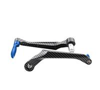 Protecteur de Levier de Frein et d'embrayage pour Guidon de Moto Guidon Universel 7/8 in 22mm, PSLER Protège-Main Accessoires Moto(Bleu)