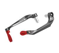 Protecteur de Levier de Frein et d'embrayage pour Guidon de Moto Guidon Universel 7/8 in 22mm, PSLER Protège-Main Accessoires Moto(Rouge)