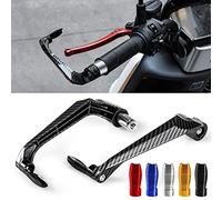 Protecteur de Levier de Frein et d'embrayage pour Guidon de Moto Guidon Universel 7/8 in 22mm, PSLER Protège-Main Accessoires Moto(Noir)