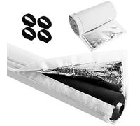 Protecteur de ligne AC double couche, couverture en aluminium à isolation thermique avec tissu Oxford, couverture de tuyau de climatisation commerciale/résidentielle
