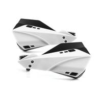 Protecteur De Main De Moto Barre De Poignée De Motocross Barre De Brosse Protection des Mains Course Pit Bike Vélo De Rue Bouclier Protection Mains Garde-Main Guidon(Blanc)
