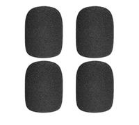 Protecteur de Microphone Noir, 4 Pièces, Couverture en Mousse de Remplacement, Mousse Micro Anti Bruit, Bonnette Filtre Micro Anti Vent Pop, pour Biue Yetl Microphone, Biue Yetl Pro
