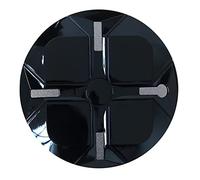 Protecteur de moyeu de Roue, Ensemble de 4 enjoliveurs Roue 12 Pouces, Protection d'enjoliveur for Une décoration Voiture élégante(Black)