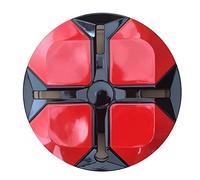 Protecteur de moyeu de Roue, Ensemble de 4 enjoliveurs Roue 12 Pouces, Protection d'enjoliveur for Une décoration Voiture élégante(Red)