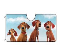 Protecteur De Pare-Brise Intérieur La Protection Couverture Pare-Brise Voiture Imperméable Pare-Soleils Intérieur Universelle pour Été Auto Camion Famille De Chiens De Chasse Redbone M