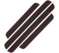 Protecteur De Pare-Chocs Arrière Pour Voiture Lot De 4 Protections De Seuil De Porte De Voiture En Caoutchouc Noir Garniture De Protection Anti-Rayures Pièces Extérieures Accessoires De Décoration