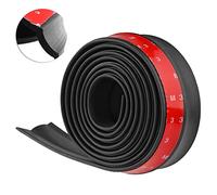 Protecteur de Pare-Chocs Avant, Random 98 Inch/2.5m Black Car Front Bumper Rubber Lip Splitter Body Spoiler Chin Lip Skirt Protector avec Tape
