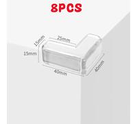 Protecteur De Pare-Chocs De Sécurité Pour Bébé,Manchon De Protection En Silicone,Protecteur De Bord Transparent,Coussin De Protection D'angle De Table Et De Bureau,4 Pièces,8 - Type 8pcs L Shaped
