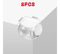 Protecteur De Pare-Chocs De Sécurité Pour Bébé,Manchon De Protection En Silicone,Protecteur De Bord Transparent,Coussin De Protection D'angle De Table Et De Bureau,4 Pièces,8 - Type 8pcs Round Shaped