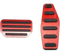 Protecteur de pédale de voiture Pédales de voiture pour Suzuki pour Sierra JB64 2019-2022, repose-pieds, accélérateur, carburant, frein(AT 2pcs Red)
