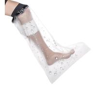 Protecteur de Plâtre Étanche, Protège-plâtre pour Adulte PVC, 58x36cm Protecteur de Bandage, Protection Pied Douche Réutilisable, Protege Platre Pied Étanche pour Orteil Cassé, Cheville, Brûlure