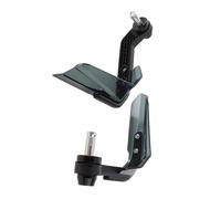 protecteur de poignée de moto Protège-mains de moto en alliage d'aluminium, 22mm, universel, pour auto poignees Noir