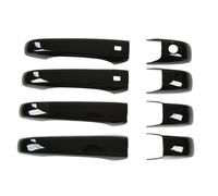 protecteur de poignée de porte extérieure Couvercle de poignée de porte extérieure de voiture, noir brillant, auto kit