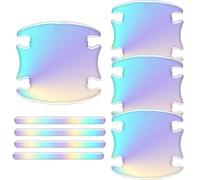 Protecteur de Poignée de Voiture, Housse Antiraille pour Poignée de Portière Automobile, Jeu d'Autocollants Décoratifs Multicolores pour Extérieur Camion Camping-Car Automobile