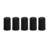 Protecteur de pointe à violfoux 5pcs de haute qualité accessoire de violoncelle en caoutchouc durable pour les joueurs de violoncelle noir 2,5 x 1,5 cm