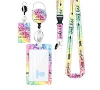 Protecteur de porte-badge, porte-badge avec bobine, Porte-badge amovible pour hommes avec bobine, Étui de protection d'identité pour vêtements de travail, porte-cartes, fenêtre transparente pour infir