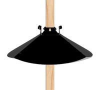 Protecteur De Poteau Enveloppant - Acier Lourd 1300 G, Déflecteur D'alimentation Suspendu, Cône Antirouille | Support De Sécurité Pour Pont De Pelouse, Protection Contre Les Ratons Laveurs, Fourniture