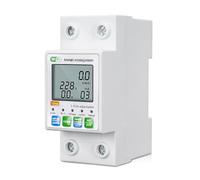 Protecteur de recouvrement automatique intelligent Tuya ZigBee Compteur électrique multifonctionnel avec écran LCD Contrôle par application Protection contre la surtension sous-tension le surintensité