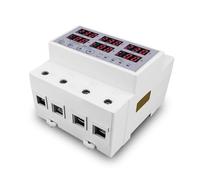 Protecteur de relais de protection de limite de courant de surtension et de sous-tension réglable triphasé 3P + N de type Rail SYN ASYNC synchrone asynchrone(100A 3X220V)