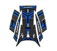 Protecteur De RéServoir Autocollant Latéral pour Réservoir De Carburant pour Moto pour Yamaha NMAX 155 NMAX155, Tampons De Traction Protection des Genoux(Bleu 1)