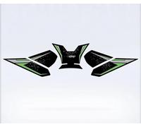 Protecteur De RéServoir Autocollants pour Moto pour Kawasaki pour Versys 650 2023, Protections Latérales pour Réservoir D'essence, Genouillères, Autocollants Protection des Genoux(Vert,X-3)