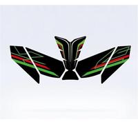 Protecteur De RéServoir Autocollants pour Moto, Protection Latérale De Réservoir, Genouillères, pour Kawasaki pour ZX-4R pour ZX-4RR Protection des Genoux(Couleur 1,X-5)