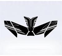 Protecteur De RéServoir Autocollants pour Moto, Protection Latérale De Réservoir, Genouillères, pour Kawasaki pour ZX-4R pour ZX-4RR Protection des Genoux(Couleur 2,X-5)