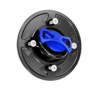 Protecteur de réservoir Couvercle De Protection Réservoir Moto À Ouverture Rapide pour Aprilia pour Tuono V4R 2011-2017, Caponord 1200 2014-2017(Turquesa)