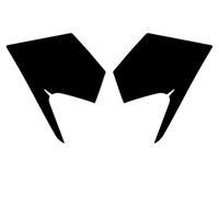 Protecteur De RéServoir Motorcycle Autocollant Côté Carburant Réservoir De Réservoir De Carburant pour CFMOTO 450NK Protector Decal Gas Gene Grip Tank Tax Protection des Genoux(Couleur 8)