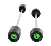 Protecteur De Roue Coulissante De Fourche D'essieu Arrière De Moto Pour ZX-6R Pour Ninja636 2009 - 2021(Green)