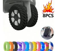 Protecteur de roue de bagage, accessoires de voyage, antichoc, silencieux et réducteur de bruit, protecteur de roue de coffre en silicone, nouveau style de cache-roulette de bagage, cache de protectio