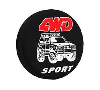 Protecteur De Roue De Rechange Pour Mitsubishi Pajero,Couverture De Pneu De Véhicule Overland 4x4 4wd,14 ""15"" 16 ""17"" - Type 17 Inch #E