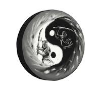 Protecteur De Roue De Rechange Pour Toyota Rav4 Prado 14 ""15"" 16 "",Couverture De Pneu De Samouraï Japonais Warrior 4x4 Remorque Katana Bushido - Type 14 Inch #E