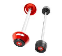 Protecteur De Roue Fourche D'essieu Et Moto, Curseur Collision pour Ducati SBK 848 Evo pour Monster 796 1100 09-16(Rosso)