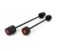 Protecteur de Roue pour Fourche d'essieu Avant et arrière de Moto, Curseur de Protection de Roue Compatible avec RSV4 RF RSV4 RSV4 R Tuono V4 2009 2022(Red RSV4 Logo)