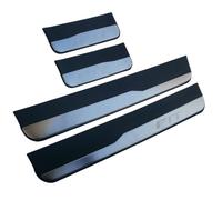 Protecteur De Seuil De Porte De Voiture Yintmi 4 Pièces pour Navette Fit 2014-2018, Pédale De Bienvenue pour Plaques De Protection en Plastique, Accessoire De Décoration De Style (Noir,FIT)