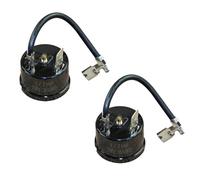 Protecteur de surcharge thermique pour réfrigérateur, 2 pièces, 1/2HP//3HP//4HP//5HP//6HP, remplacement du compresseur, unité de sécurité contre la surchauffe, protecteur de surcharge de compresseur