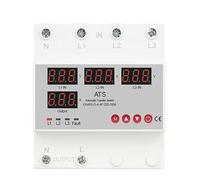 Protecteur de surtension, 3 phases 3P + N, commutateur de transfert automatique, sélecteur de Phase, puissance ininterrompue, surintensité, 63a, 100a(5 Displays,63A)