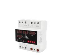 Protecteur de surtension 63A 100A, 3 phases 3P + N, commutateur de transfert automatique ATS, sélecteur de Phase, puissance ininterrompue, surintensité(3 Displays,100A)