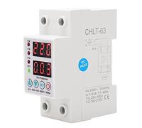 Protecteur de Surtension avec Affichage Numérique, Dispositif de Protection de Tension Réglable, Récupération Automatique, Ignifuge, 1-63A