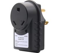 Protecteur de surtension pour véhicule de plaisance 30 Amp 125 Volt avec voyant lumineux Adaptateur mâle femelle Noir