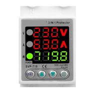 Protecteur de surtension réglable, 220V, 230vac, 63a, Relais, Limite de surintensité, Watt, Compteur d'énergie, consommation d'énergie