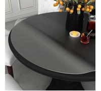 vidaXL – Protecteur de table de jardin – Ø 110 cm – PVC 2 mm – Noir