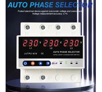 Protecteur de tension 3P multifonctionnel basé sur un microcontrôleur Afficheur numérique Compteur de tension Dispositif de protection à tension réglable avec fonction de commutation de phase automati