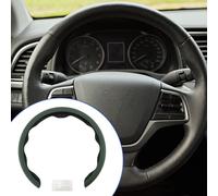 Protecteur De Volant En Cuir ArtificielPolyuréthaneABS Pour Voiture Vert Foncé 1Pc
