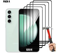Protecteur d'écran - Booling - pour Samsung Galaxy S23 FE - Lot de 4 - Verre trempé 9H - X4