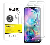 Protecteur D'écran Compatible avec LG G8X ThinQ,[Résistant Aux Rayures,Haute Définition,Sans Bulle],E-Hamii[3 Pack]Protecteur en Verre Trempé pour LG G8X ThinQ