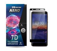 Protecteur d'écran - Crong 7D Nano - Verre trempé 9H - Protection complète - Compatible Nokia 3.1